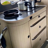 Cabinet de cuisine en aluminium léger imperméable d'accessoires faits sur commande de cuisine de RV 