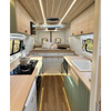 Armoire de cuisine suspendue pour camping-car au design moderne, ensemble de meubles en aluminium pour camping-car