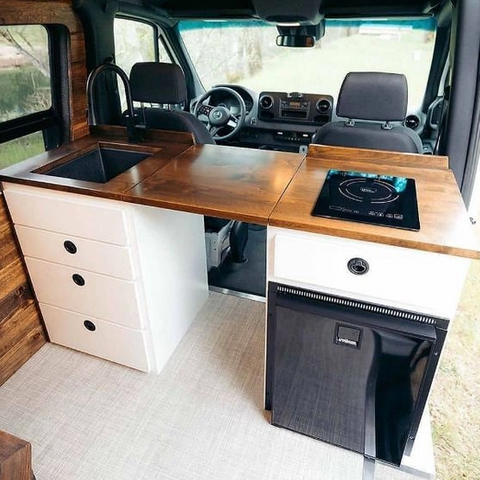 Meubles de caravane de rangement légers multifonctions de cuisine en aluminium de camping-car étanches en usine