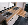 Conception en aluminium simple de rénovation de fourgon de buffet de rv de style rural