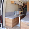 Lits pliants pour camping-car de style moderne, léger, en aluminium, peigne à miel, camping-car, caravane, meubles de camping-car