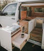 Armoire de cuisine RV personnalisée, meubles de cuisine d'extérieur en aluminium rétractables, meubles de camping-car