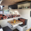 Crème française Camping caravane en aluminium vw rv lit personnalisé stockage léger rv lit personnalisé 