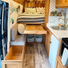 Caravane de couchage en aluminium de haute qualité, van sprinter van rv, lit personnalisé, rangement léger, lit personnalisé 
