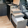 Meubles de luxe en aluminium de haute qualité pour camping-car, panneau en nid d'abeille, armoires de cuisine