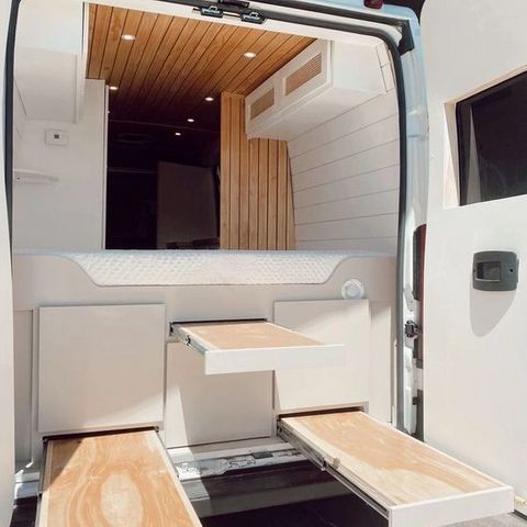 Meubles de voyage multifonctions en aluminium léger, camping-car sprinter van rv, lit personnalisé