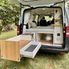 Lit de camping-car en aluminium à ventes élevées avec tiroirs sous le lit qui peuvent être retirés pour faire une table