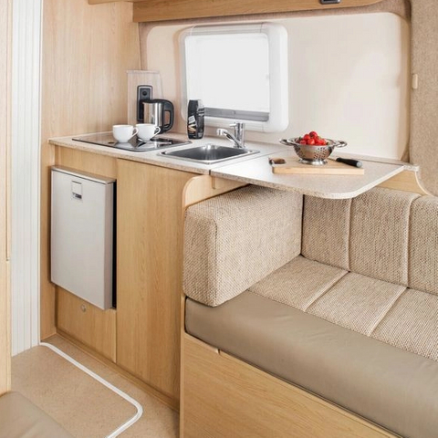 Meubles de cuisine RV en aluminium légers sur mesure, meubles de camping-car composites imperméables
