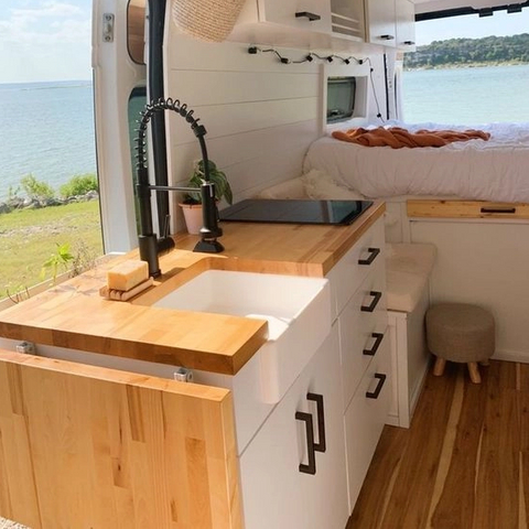 Armoire de cuisine multifonctionnelle pour camping-car, avec évier, gain de place, en aluminium, pour camping-car, caravane, meubles de camping-car