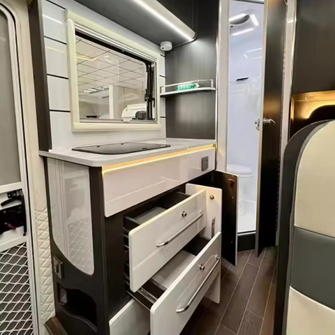 Armoire de cuisine multifonction étanche pour caravane, en aluminium léger, armoires personnalisées pour camping-car 