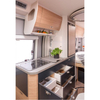 Armoire de cuisine en aluminium pour camping-car, Design haut de gamme, meubles multifonctionnels, durables