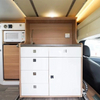 Armoire multifonctionnelle personnalisée en aluminium pour camping-car, meuble blanc pour camping-car