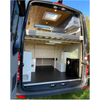 Meubles de camping-car en aluminium léger, lit queen avec armoire de rangement sous le lit