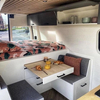 Crème française Camping caravane en aluminium vw rv lit personnalisé stockage léger rv lit personnalisé 