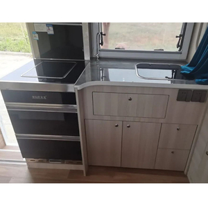 Dernière conception nordique en aluminium randonnée vw rv armoires de cuisine camping léger en aluminium rv mobilier