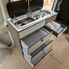 Armoires de maison mobile en aluminium de grand espace de stockage de Cabinets de RV de conception simple