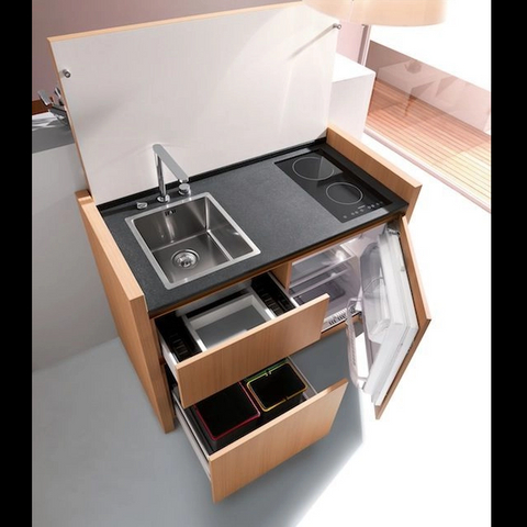 Cabinet de cuisine en aluminium léger de meubles de RV imperméable et ignifuge