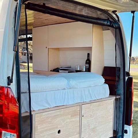 Accessoires d'intérieur de camping-car légers et imperméables modernes, camping-car, caravane, lit personnalisé