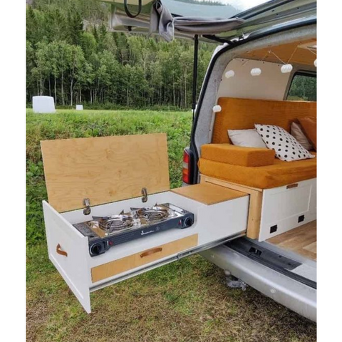 Siège de camping-car en aluminium léger haut de gamme avec armoire coulissante étanche