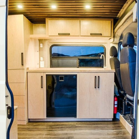 Cabinet de camping-car en aluminium d'armoire de cuisine de conception simple moderne RV