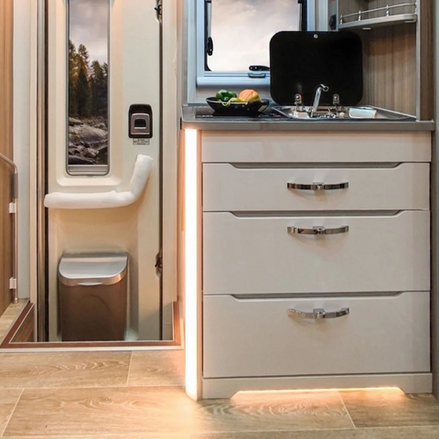 Meubles de camping-car personnalisés avec tiroirs, caravane, camping-car, armoire de cuisine en aluminium peu encombrante pour camping-car