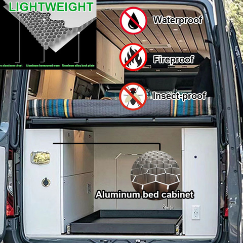 Nouveau camping-car léger de luxe, lit personnalisé, caravane, camping-car, pièces intérieures personnalisées pour camping-car