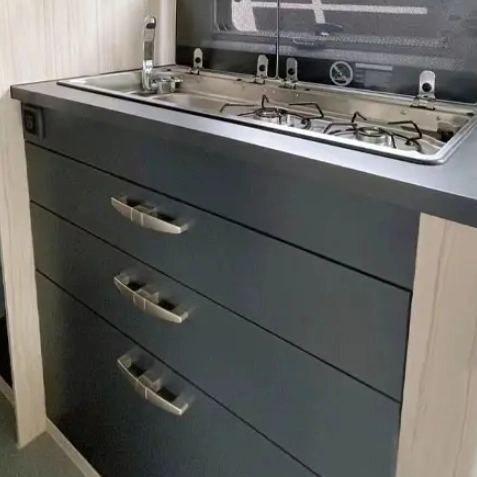 Caravane de maison Mobile récréative, ameublement de camping-car étanche, armoire de cuisine légère en aluminium 