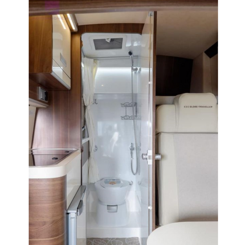 Panneau mural de douche en aluminium anticorrosion imperméable pour camping-car et porte de toilette pour camping-car