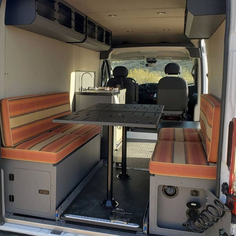 Ensemble de Table élévatrice de canapé de caravane haut de gamme, canapé-lit léger pour camping-car, Durable et solide