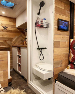 Panneau de porte et mur de salle de bain de camping-car personnalisé haut de gamme pour salle de douche pour camping-car
