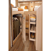  Lit de camping-car en aluminium avec armoire, solide et durable