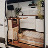 Nouveau Professionnel en aluminium toyota sprinter van RV meubles personnalisés léger ignifuge camping-car rv armoires de cuisine