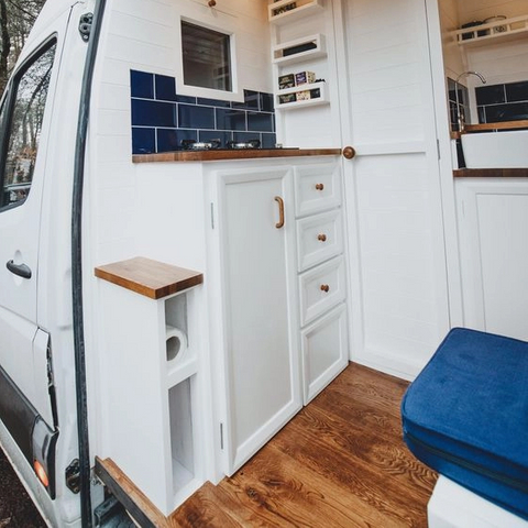 Armoire de cuisine légère et populaire pour camping-car, mobilier de camping-car en aluminium étanche avec évier