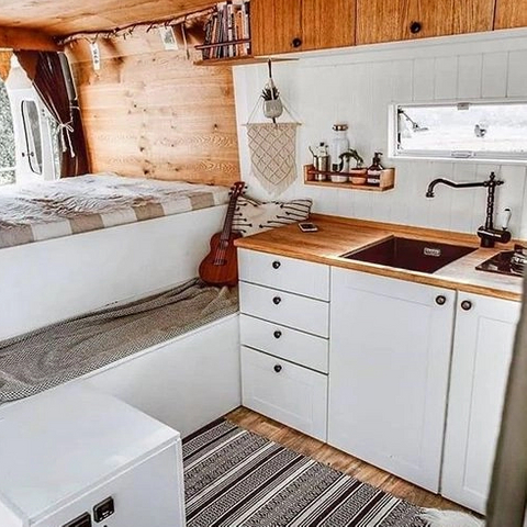 Camping-car de cuisine léger de luxe, armoire de cuisine en aluminium avec tiroirs, ignifuge, étanche, meubles personnalisés, usine