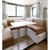 Meubles légers en aluminium pour camping-car, ensemble de tables de siège pour camping-car, table élévatrice de caravane