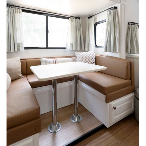 Meubles légers en aluminium pour camping-car, ensemble de tables de siège pour camping-car, table élévatrice de caravane
