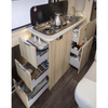 Meubles de camping-car en aluminium léger haut de gamme, armoire de cuisine, tiroirs multiples