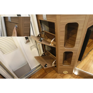 Armoire à seau en aluminium, porte inférieure, Double étagère, armoire en aluminium haut de gamme 