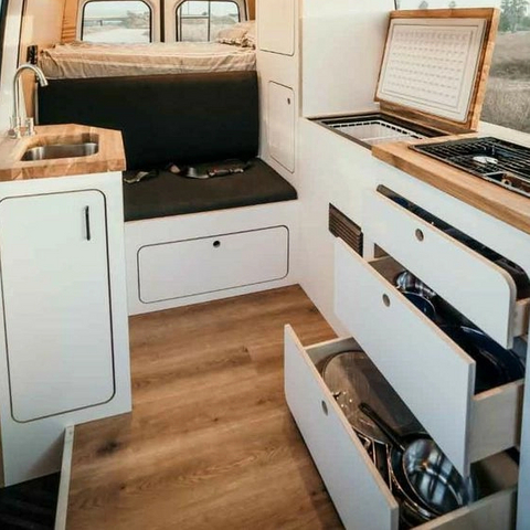 Armoire de cuisine légère pour camping-car, avec évier de rangement, camping-car en aluminium, caravane, meubles de camping-car