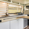 Ensemble de meubles de camping-car personnalisés en aluminium à surface mate, armoire de cuisine multifonctionnelle pour camping-car