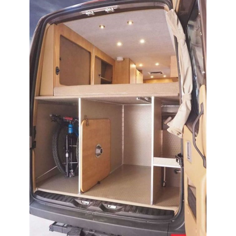 Meubles en aluminium légers professionnels pour camping-car, lit Standard avec armoire