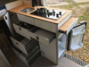 Meubles de camping en aluminium à haute brillance, légers et ignifuges, armoires de cuisine pour camping-car