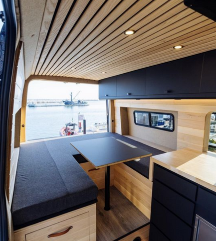 Ensemble en aluminium de siège de camping-car et de table élévatrice de canapé-lit de conception moderne RV