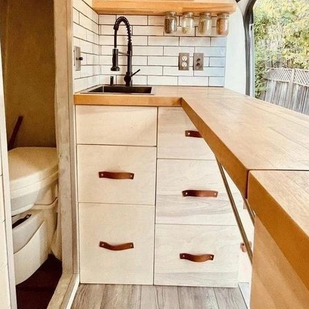 Armoire de cuisine en aluminium léger et économique, meuble multifonction pour camping-car, caravane, camping-car