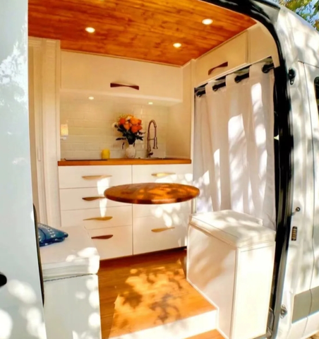 Meubles de camping-car sur pied pour caravane, avec porte et tiroirs, armoire d'évier étanche en aluminium pour camping-car
