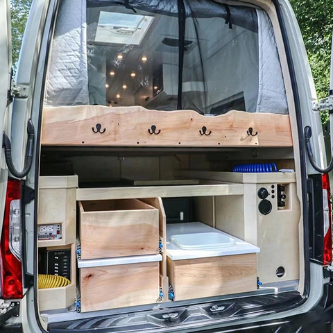 Camping-car léger en aluminium de haute qualité, accessoires d'intérieur de camping-car, caravane, lit personnalisé