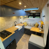 Armoire suspendue en aluminium pour camping-car, Style moderne, lumière pour camping-car, armoire de cuisine, armoire suspendue