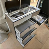 Armoire de cuisine en aluminium personnalisée haut de gamme pour camping-car léger, fournisseur de meubles de camping-car