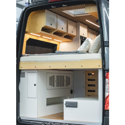 Meubles de caravane en aluminium léger personnalisé, lit RV avec armoire sous le lit