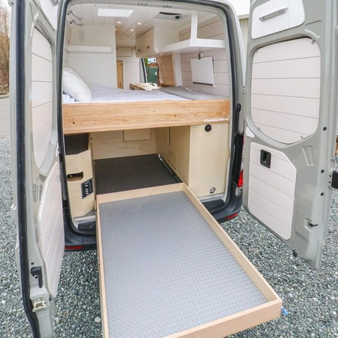 Lit personnalisé en aluminium pour camping-car, avec tiroirs, accessoires de camping-car légers, en vrac, offre spéciale